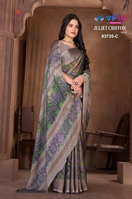 Vipul juite chiffon vol 22 Wholesale Saree suppliers in India